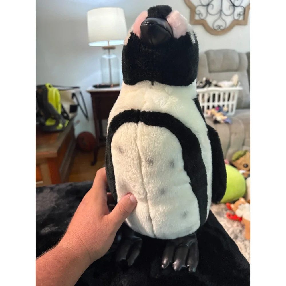 Adventure Newport Aquariums African Penguin Plush Stuffed Animal Black White 12
